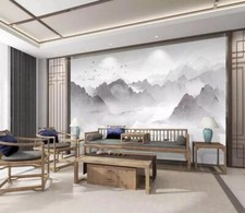 3D Gray Mountain ZHUB9494 Wallpaper Wall Mural Removable Self-adhesive Ann