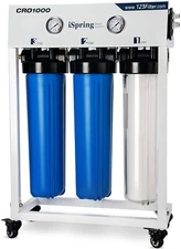 iSpring 4 Stage Reverse Osmosis RO Water Filter System 1000 GPD - Whole house