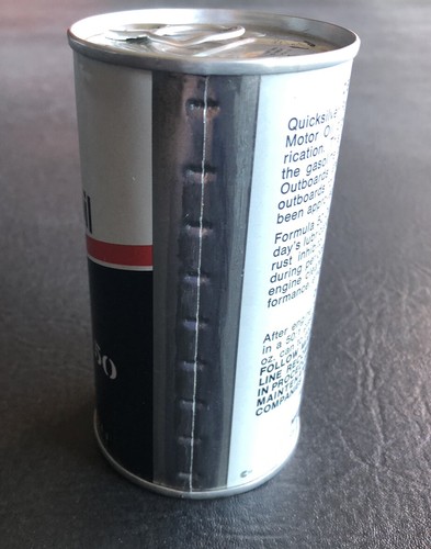 NOS Vintage Quicksilver 2 Cycle Outboard Motor Oil Can Advertising ***RARE*** - Picture 2 of 5