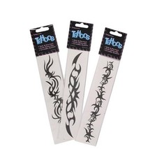 24 ARM BAND TEMPORARY TATTOOS EACH WITH INSTRUCTIONS, USA SELLER SUPER FAST SHIP