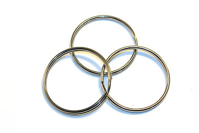 3x 50 mm Spaltringe, Sicherheitsschlüsselhalter, Schutz, Eventsicherheit, SIA, MEDIZIN,