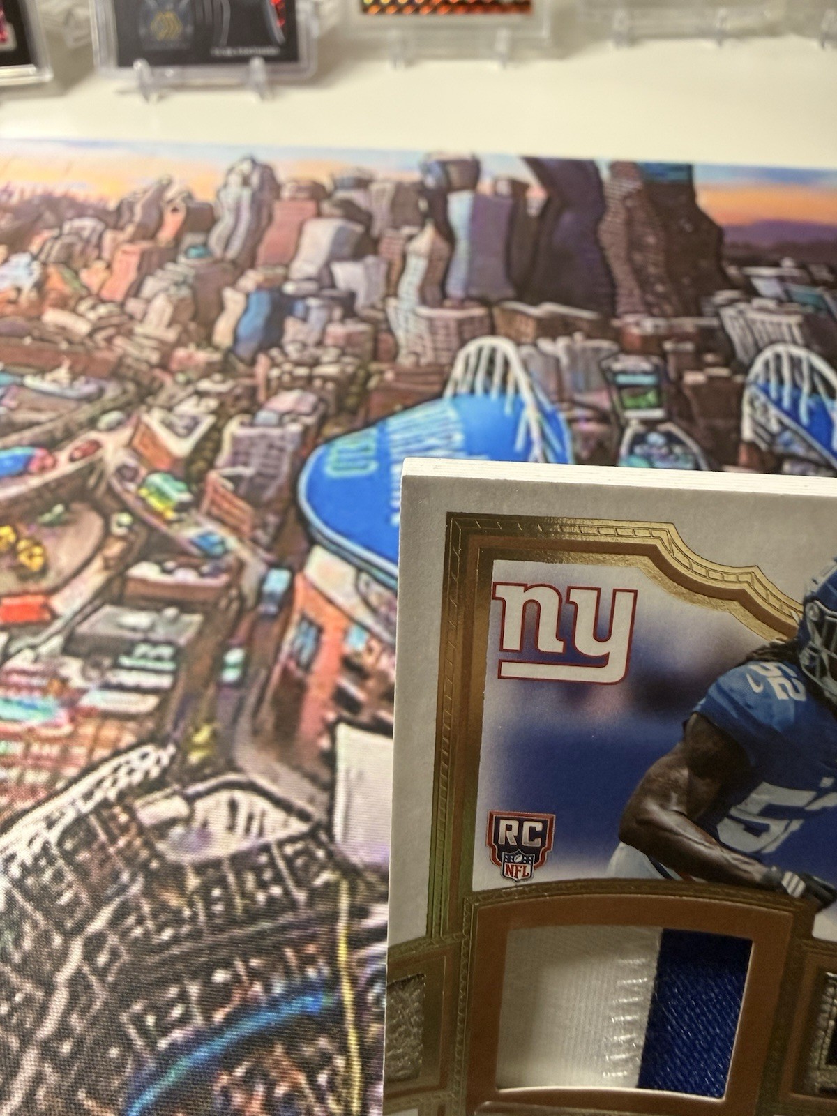 Topps 2026 Flagship Football Arvell Reese Giants RC Auto Patch ARP-AR 40/99📈 view 3