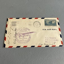 1929 Cover First Flight C.A.M. 29 New Orleans-Houston