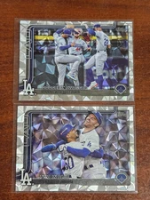 2025 Topps #631 Two in Blue and  #255 Swagger Diamante Foil *Dodgers*