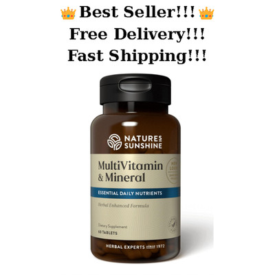 Nature's Sunshine Multiple Vitamins and Minerals 100% Daily Value 60 Tablets