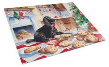 American Water Spaniel Christmas Cookies Glass Cutting Board Large DAC3718LCB