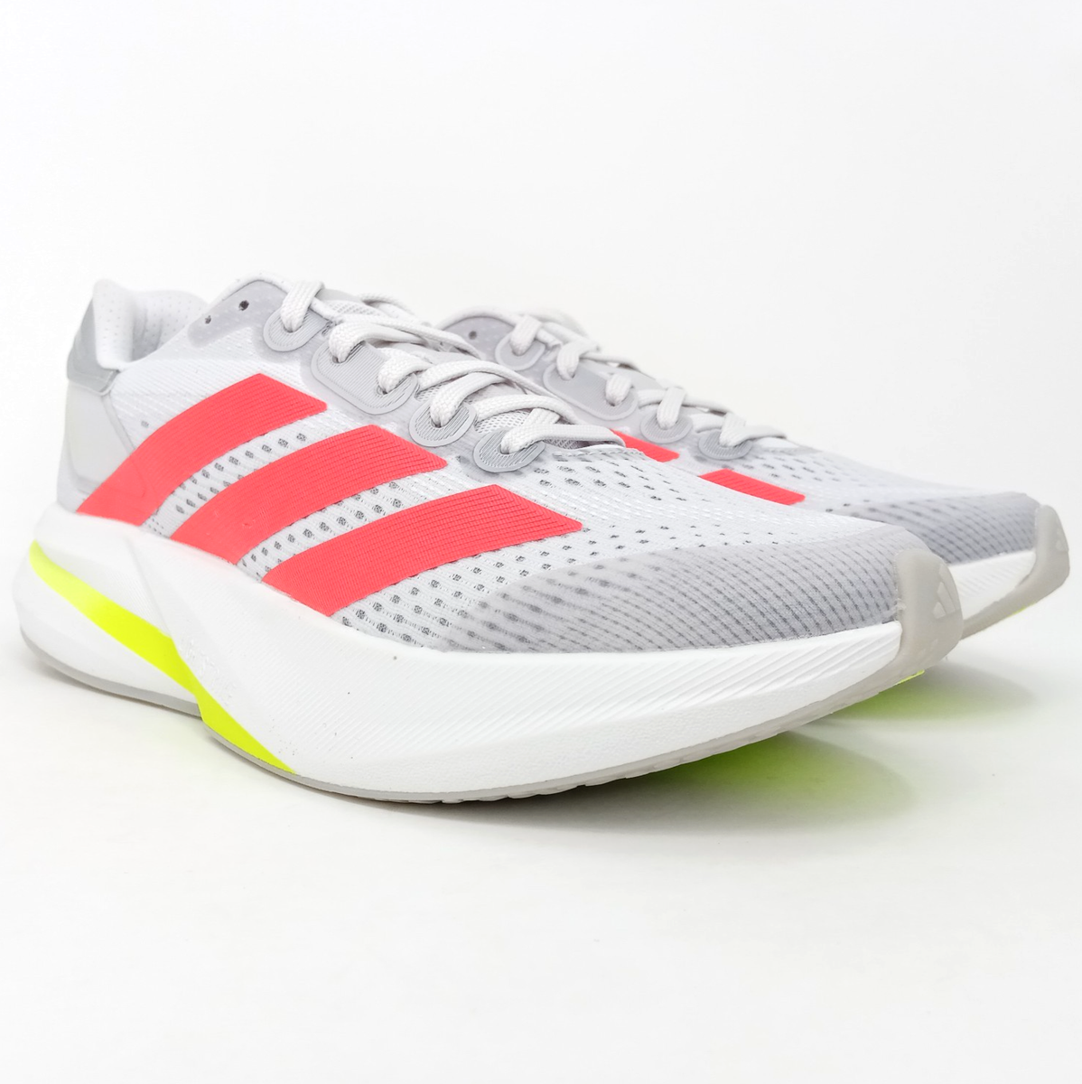 adidas Duramo Speed 2 Running Shoes - Women's - Dash Grey / Red / Lucid Lemon - 8