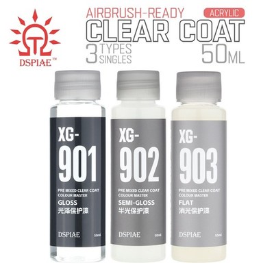 DSPIAE: Clear Top Coat - 50ml - Airbrush Water Based Varnish