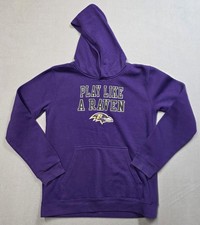 Baltimore Ravens Hoodie Youth XL Purple NFL Team Apparel Football Joe Flaco