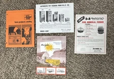 Farming Animal Feeders brochure ads lot D-R, Knight, W.L.C., Life Time
