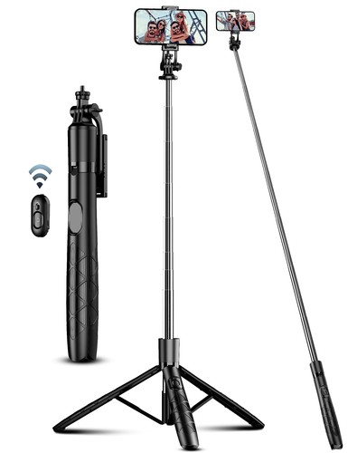 180 cm Mobile Phone Tripod Stand & Selfie Stick, Universal Phone - Picture 1 of 5