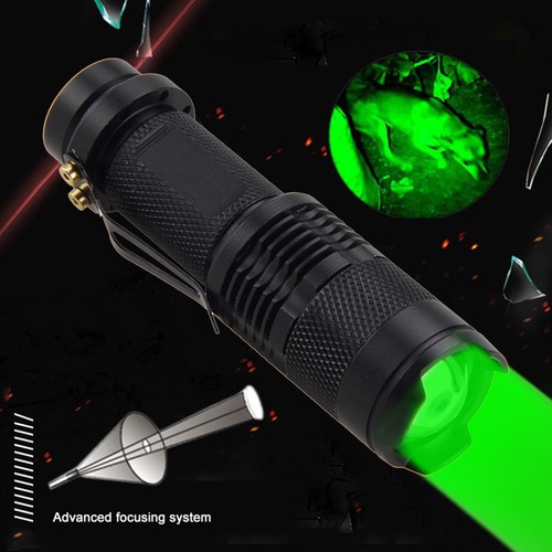 Mini linterna LED con zoom 3 piezas de luz astronómica roja verde blanca de caza - Imagen 5 de 9