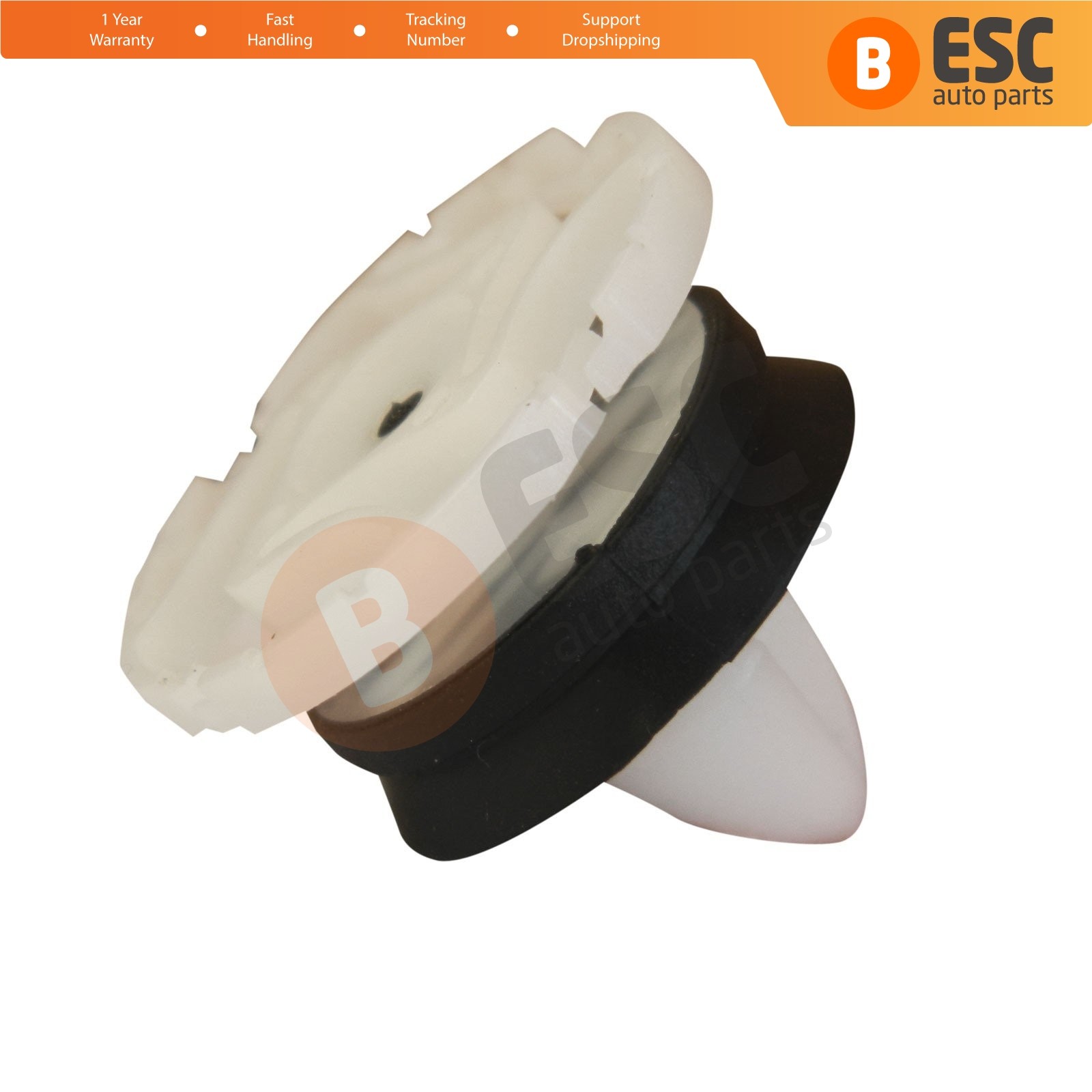 ESC ECF770 10X Door Trim Panel Retainer for Renault: 7703077476 Renault Megane