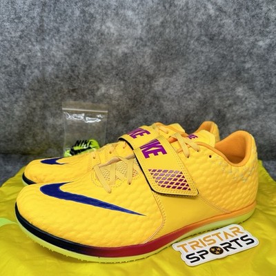 Nike High Jump Elite Track Shoes Mens Size 9.5 Yellow Citron Pulse FZ9636-800