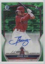 2023 Bowman Sapphire Edition Chrome Prospects Green 8/50 Jorge Ruiz Auto 0xh3