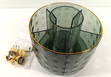 Rotating MakeUp Drawer Organizer Storage Dark Green