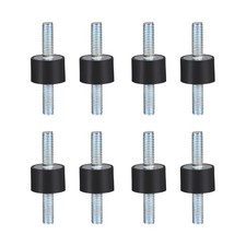 8pcs 15x10mm Rubber Mounts PUMP Vibration Isolators with Studs