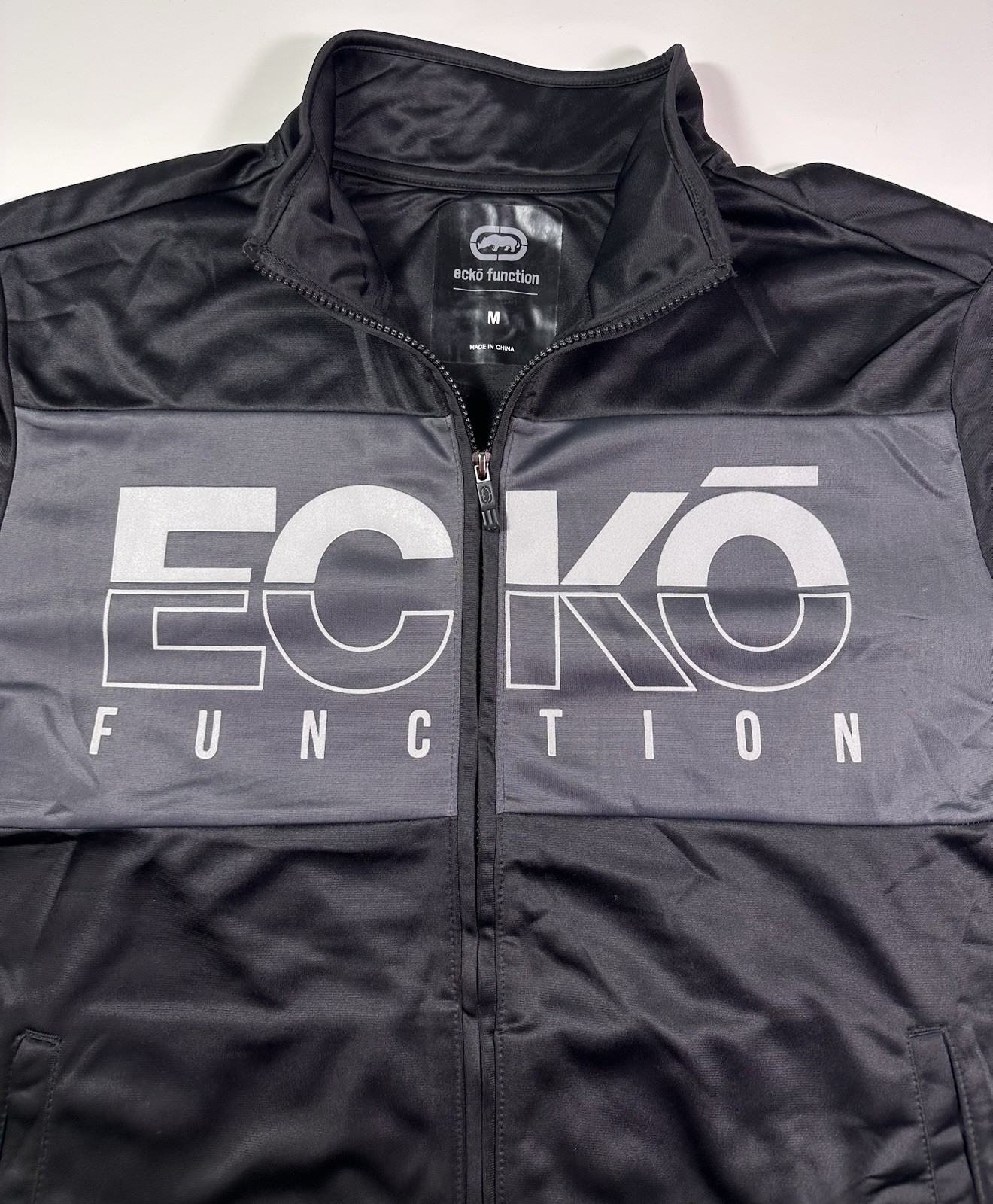 Ecko Function Full Zip Track Jacket Mens M Black … - image 3