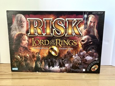Risk The Lord of the Rings Complete Game Set With Ring. New Open Box.