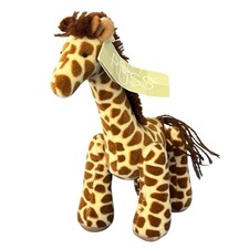 Russ Jointed Giraffe Plush Raffi Vintage 90s Brown Cream Yarn Hair Standing 7.5