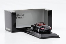 1:43 Minichamps Porsche 911 996 Carrera Cabriolet 2001 nero con cani P.Lang