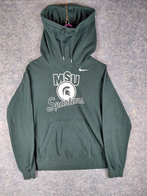 Y2K NIKE Cowl Neck MSU Sweatshirt Hoodie Michigan State Spartans XL 24x25 Womens