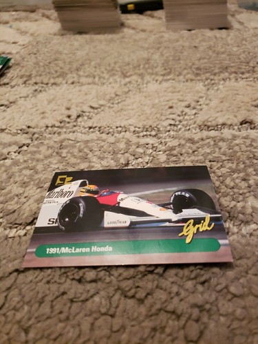 1992 Grid Motorcard F1 Formula 1 1991 McLaren Honda #187 Senna Berger