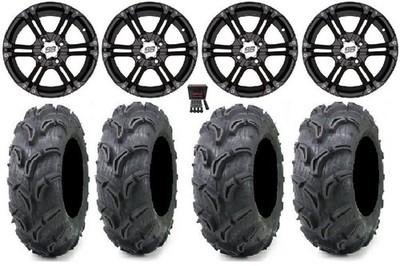 ITP SS212 14'' Wheels Black 28'' Zilla Tires Can-Am Defender