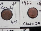 8 VF Small Cents From Canada 2-1950,1-1962,2-1964,1-1965,2-1967 — photo 4