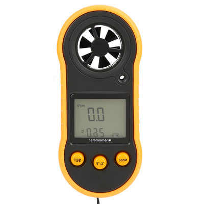 GM818 LCD Digital Anemometer Handheld Wind Speed Gauge Meter Air Speed Teste SET