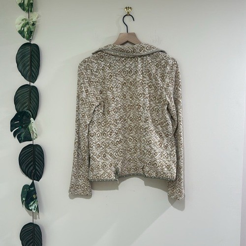 Anthropologie Saturday Sunday Paracas Knit Blazer - Size Small- Beige Tan - Picture 8 of 8