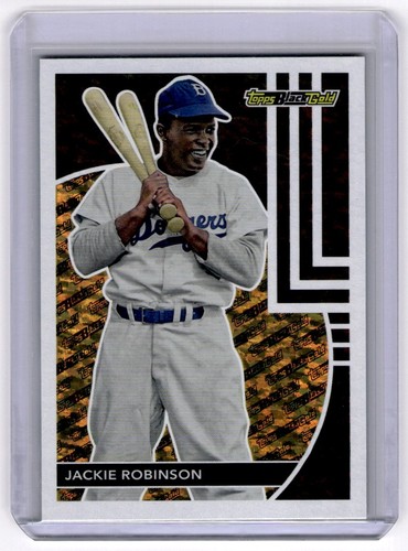 2024 Topps Update Black Gold Jackie Robinson Brooklyn Dodgers #BG-20