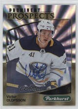 2019-20 Upper Deck Parkhurst Prominent Prospects Gold Victor Olofsson Auto 1q2