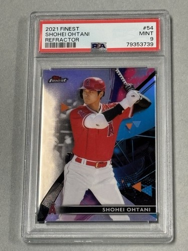 2021 Topps Finest Refractor Shohei Ohtani #54 PSA 9 Angels Dodgers WBC MVP