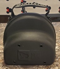 New Era BLACK Cap Hat Carrying Carrier Case Handle Fits 6 Hats Bag Zipper