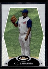 2008 Topps Finest CC Sabathia Refractor #58 Indians