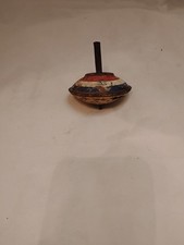 1930s Vintage Colourful Spinning Toy Top Tin Japan Decorative Kids Props