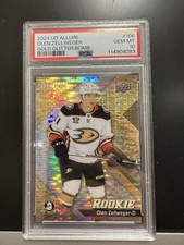 2024-25 UD Allure Olen Zellweger Glitter Bomb Gold RC #/199 Ducks PSA 10 POP 2