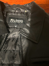 Wilsons Leather Men s Black Full Zip Jacket L...