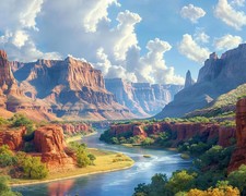 Paint by Number for Adult, Grand Canyon National Park Painting by Number Kit