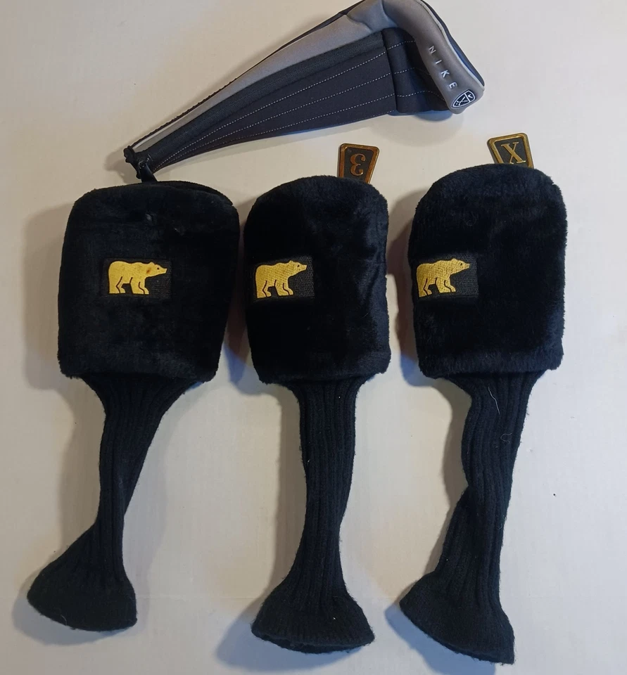 Juego de 3 fundas doradas para cabeza de palo de oso dorado SOLAMENTE + Nike - No incluye palos Foto 2 de 3