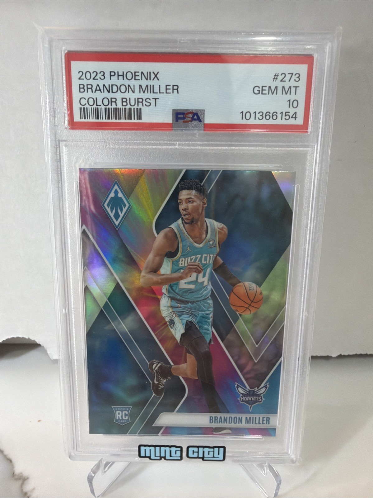 2023 PANINI PHOENIX COLOR BURST #273 BRANDON MILLER RC *PSA 10
