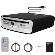 External Universal CD Player for Car - Portable Car CD Players with AUX Cable...