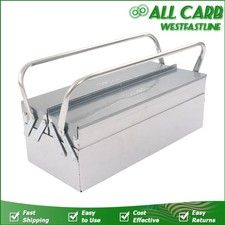 2 Layer 3 Tray Tool Storage Box 18-in Stainless Steel Cantilever Toolbox Folding 2 Layer 3 Tray Tool Storage Box 18-in Stainless Steel Cantilever Toolbox Folding