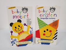 Lot Of 2 Baby Einstein Baby Mozart & Language Nursery VHS 2000 