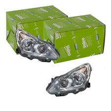 2x VALEO H1 H7 W5W SCHEINWERFER SATZ passend für OPEL CORSA LINKS+RECHTS