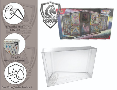 PET foldable Protecting case for Prismatic Evolutions Figure Collection Snug FIT