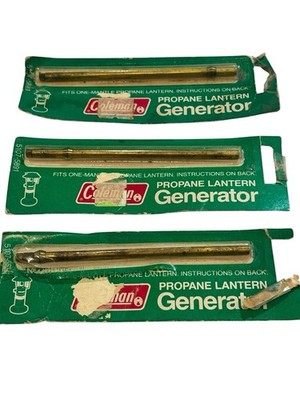 Lot 3 Vtg Coleman Propane Lantern Generator 5107 5891 Parts NOS Camping READ