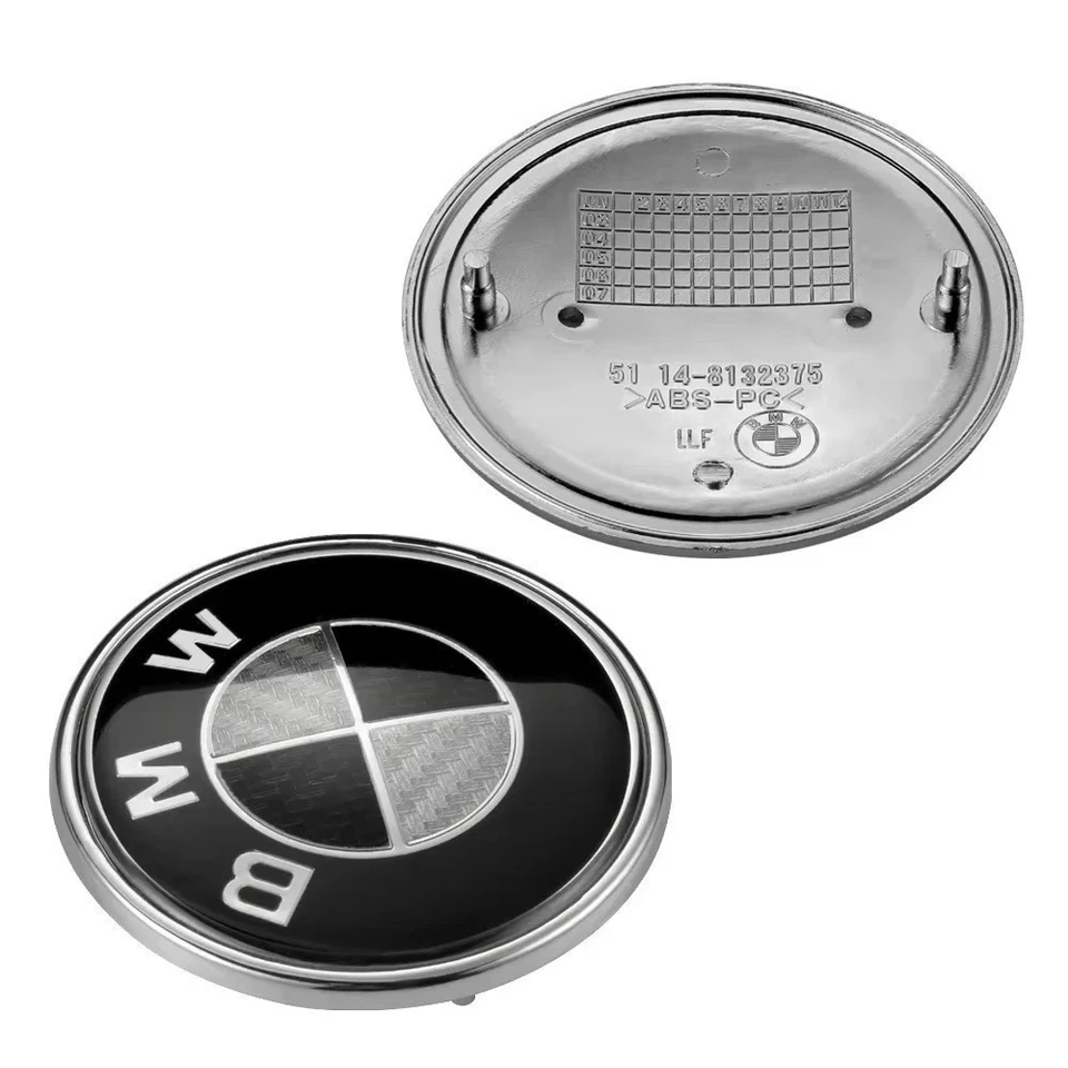 82mm/74mm/4 x 68mm/45mm 7PCS For BMW Black Grey Emblem Centre Caps Logo Badges✔️ Foto 3 de 4