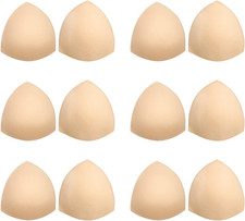 Pads Inserts 6 Pairs, Cups Inserts, Removable Breast Enhancers Inserts for Wome